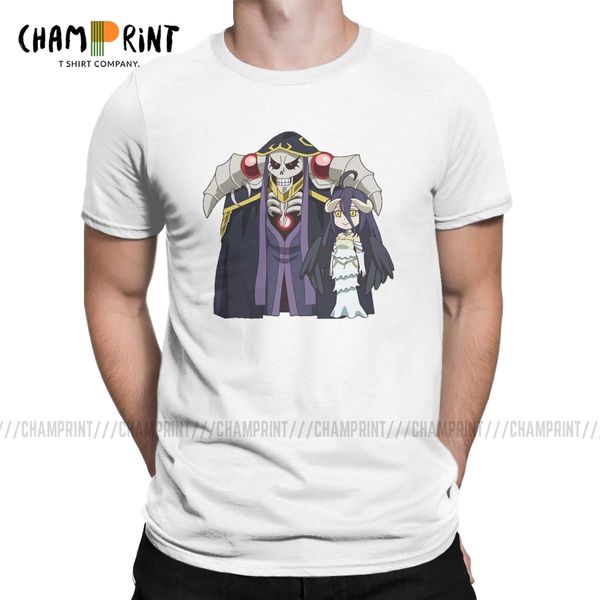 

overlord momonga and albedo chibi awesome tees crew neck short sleeve birthday present clothing sport hooded sweatshirt hoodie men t shirt