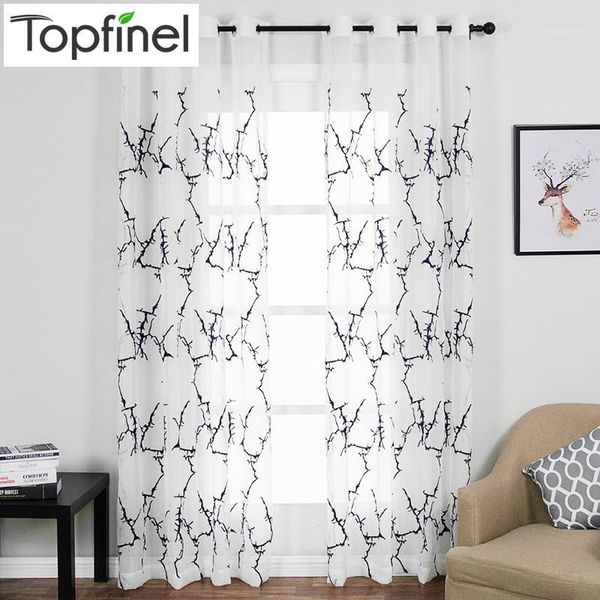 

curtain & drapes inel branch pattern embroidered white sheer curtains window tulle for living room bedroom kitchen cafe1