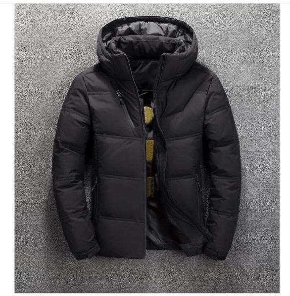 

новая 2021 зимняя одежда мужчины вниз куртки parka сохраняют теплое пальто с мягким колесом шляпы толстые наружные верхние одежды мужская ку, Black