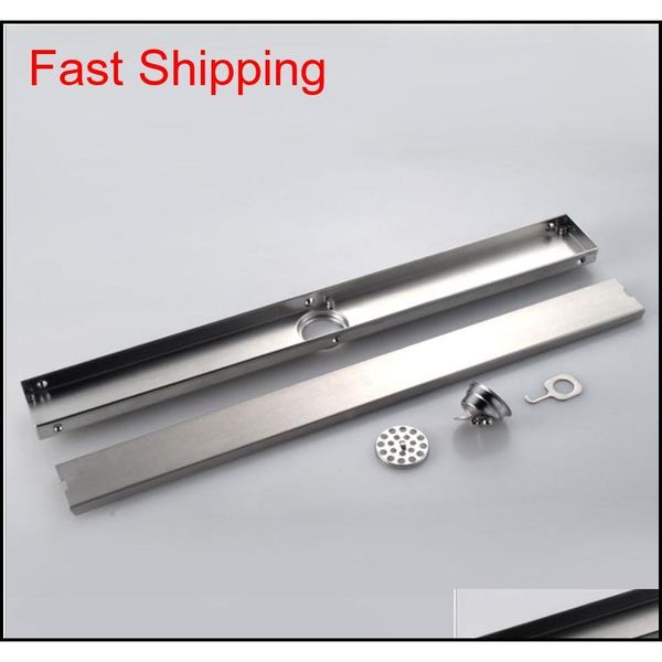 

2019 modern new style 60cm floor drain 304 stainless steel brushed insert tile waste strainer for jllhmu outbag2007