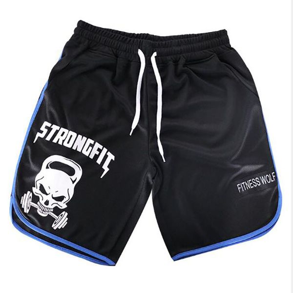 

new fashion sporting beaching trousers polyester bodybuilding sweat fitness short jogger casual gyms men shorts, White;black