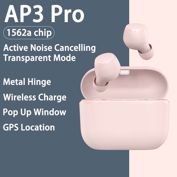 

air gen 3 ap2 h1 1536u chip transparency metal hinge wireless charging bluetooth headphones earphone pods ap pro ap3 w1 earbuds 1562 chip