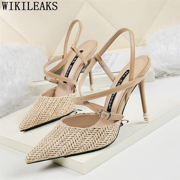 

dress shoes pumps women slingback extreme high heels designer luxury 2021 stiletto office vintage, Black