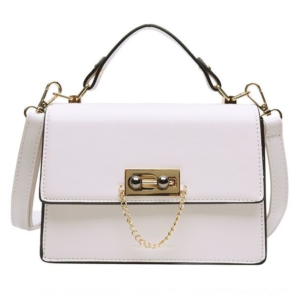 

vcrip 2020 new summer korean women's small square bag shoulder crossbar single shoulder lock portable flip small square bagpu bag 7pcko