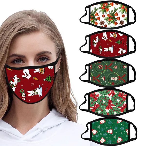 

cotton lrgmmouth christmas cartoon mask anti-fog washable cover party masks breathable dustproof fashion design fa