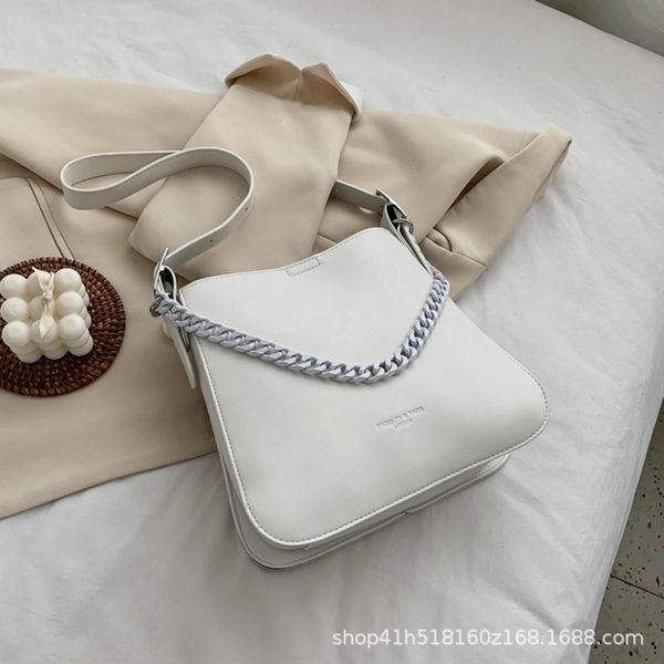 

лето 2020 популярного нового чистое красная мода простых случайного случайных женщин ведро один коммуникатор bagshoulder сумка мешок плеча i