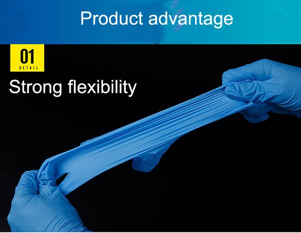 

rubber cleaning gloves powder latex disposable anti-skid exam convenient dispenser nitrile glove 1lo