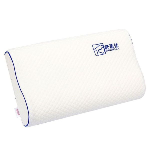 

white memory foam pillows orthopedic cervical neck pillow for sleeping anti-mite slow rebound pillow bed with pillowcase 50x30cm