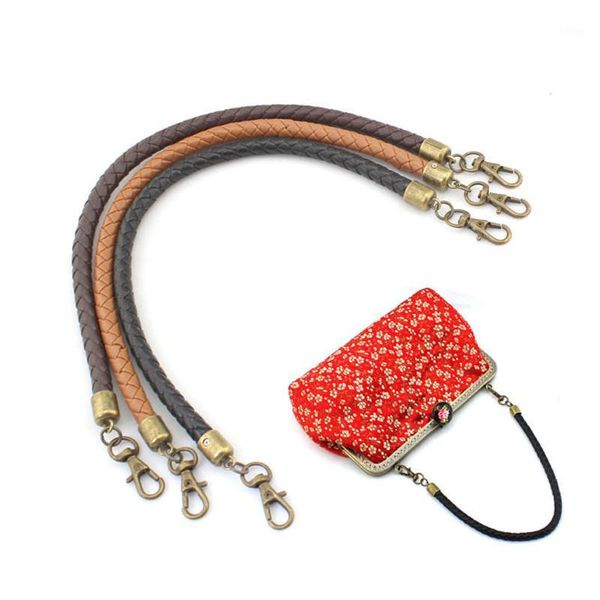 

35cm pu leather bag handle diy replacement bag strap women detachable crossbody shoulder belts strap accessories parts1, Black