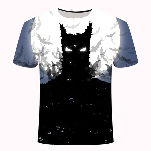 

cats meow star cat cartoon 3d animal 3d print shirts horror oversized funny men clothing
