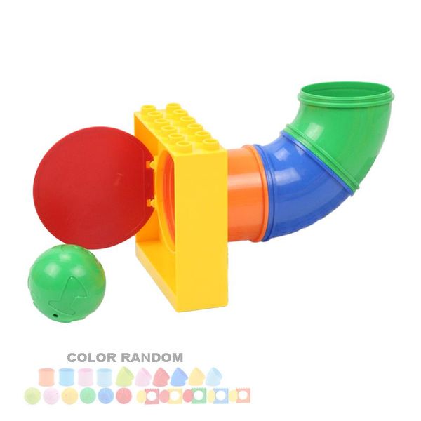 

big particles building blocks assemble accessories child toys compatible with duplo amusement park playground creativity diy set jllfcl
