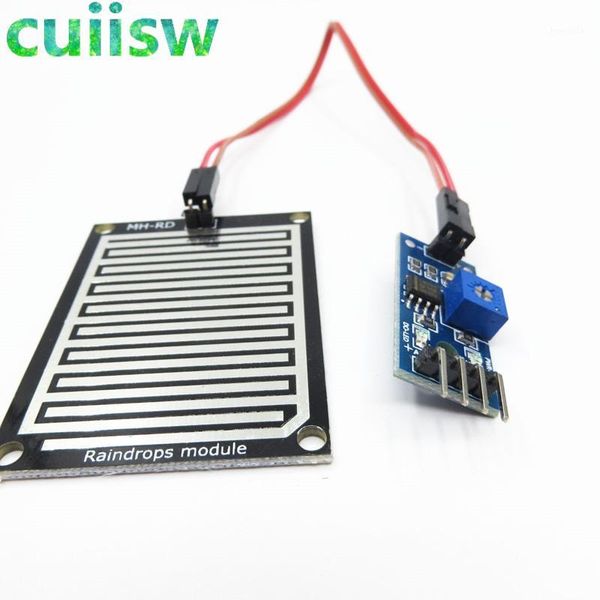 

5pcs 3.3-5v rain raindrops detection sensor weather humidity module for arduino