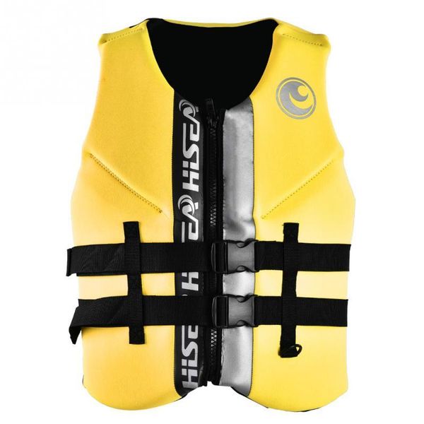 

hisea life jacket buoyancy waistcoat lifesaving vest neoprene+epe cotton life vest swimming safety survival