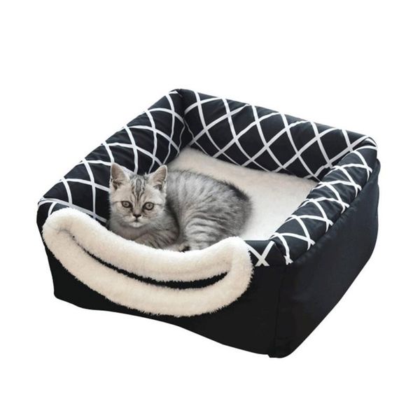 

pet space cat house cat litter villa enclosed house 35*33*30cm zebra patternÂ·^