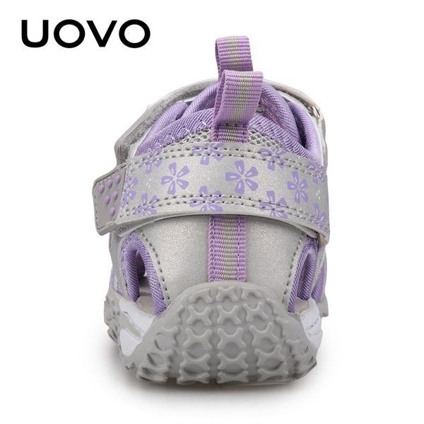 

uovo new arrival summer beach kids closed toe toddler sandals children fashion designer shoes for girls #24-38 y200619, Black;red