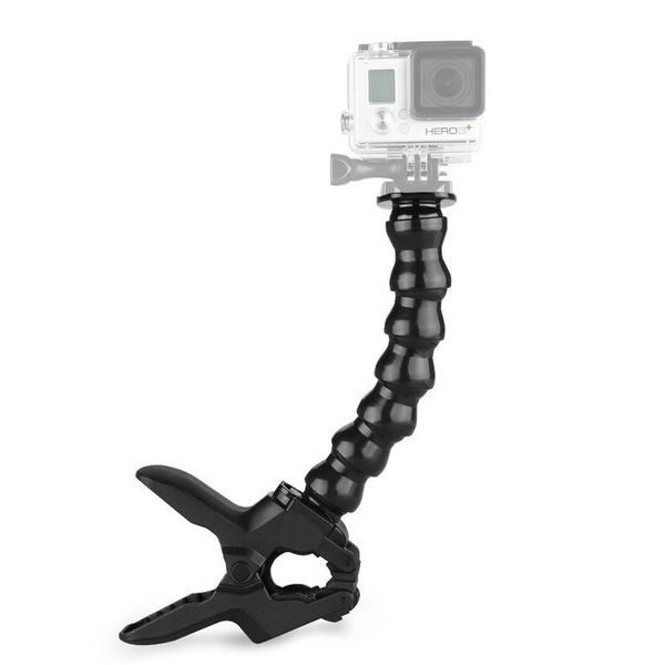 

tripods jaws flex clamp mount with flexible adjustable gooseneck for hero 9 8 7 5 sjcam yi 4k action camera tripod accessory