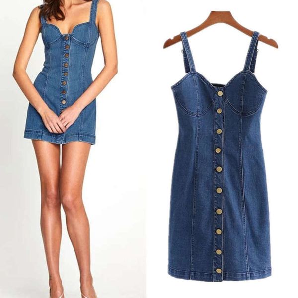 

denim fall stretch 2020 bm suspender dress (adjustable shoulder strap, Black;gray