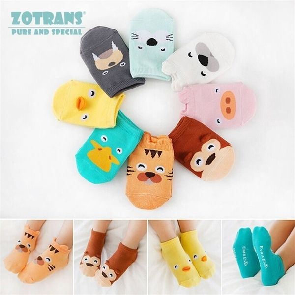 

baby boy newborns cotton summer aumtumn cartoon animal infant anti-slip toddle girls short socks for 0-2years y201009, Pink;yellow