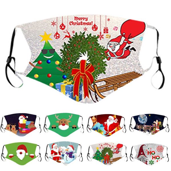 

face mask designer mask kids christmas santa deer gift snowman three-dimensional masks printable filter facemask for men women