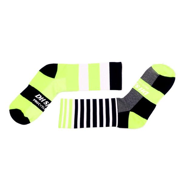 

1pair hiking compression middle tube adults bicycle cycling socks wear resistant racing casual outdoor sports professional, Black