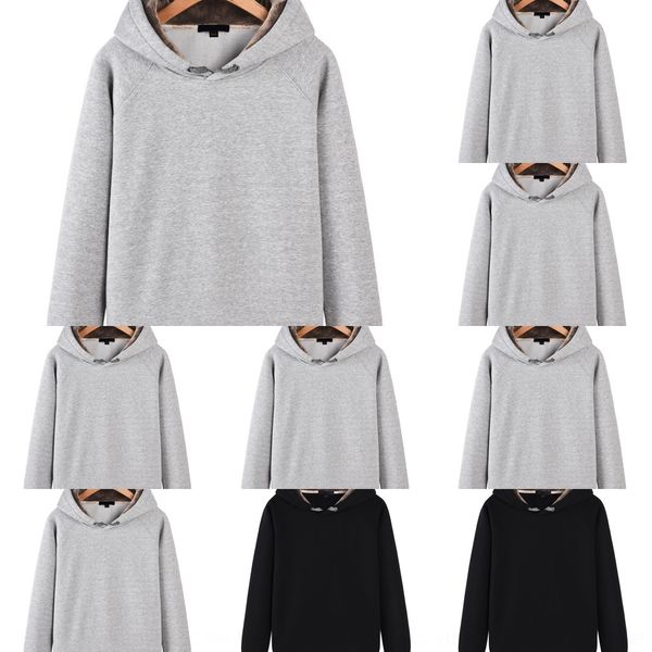 

zpjnh new thickened fleece hooded pullover lm000 casual wool sweater pullover solid color blank sweater print men's xdwoj wool, Black