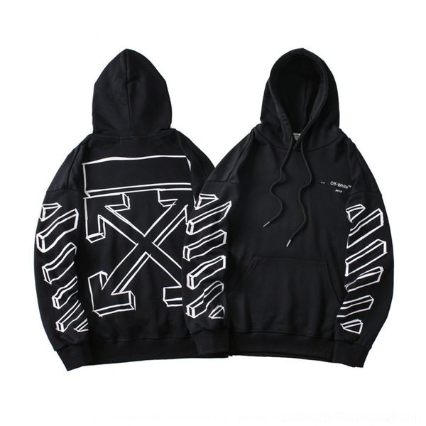 

ij2sf sketch coat hoodiehoodie hoodieline street printing men's and winter autumn hoodie arrow fashion brand couple ow coat qmzdf, Black