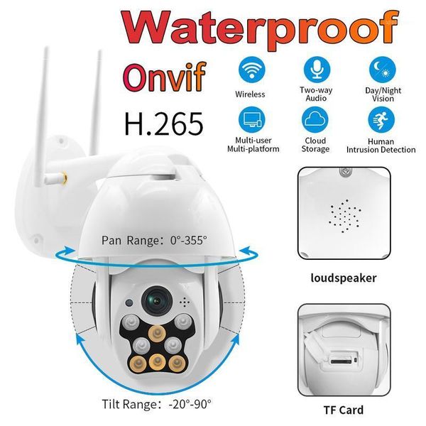 

1080p ptz ip camera wifi outdoor speed dome wireless wifi security camera pan tilt 4x digital zoom network cctv surveillance1