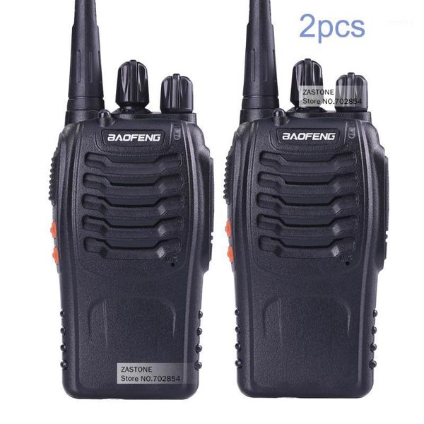 

2 pcs baofeng bf-888s walkie talkie 5w handheld two way radio bf 888s uhf 400-470mhz frequency portable cb radio communicator1