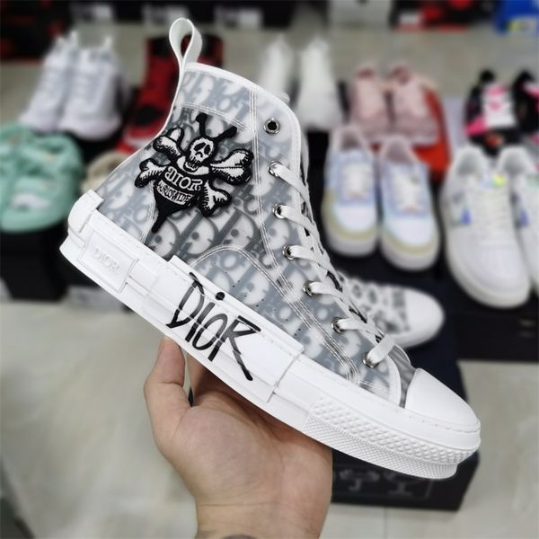 

Ã°Ã¬or homme black oblique x kÃ ws by kim jones skateboard shoes men women fashion design bee embroidery b23 low basketball sneakers