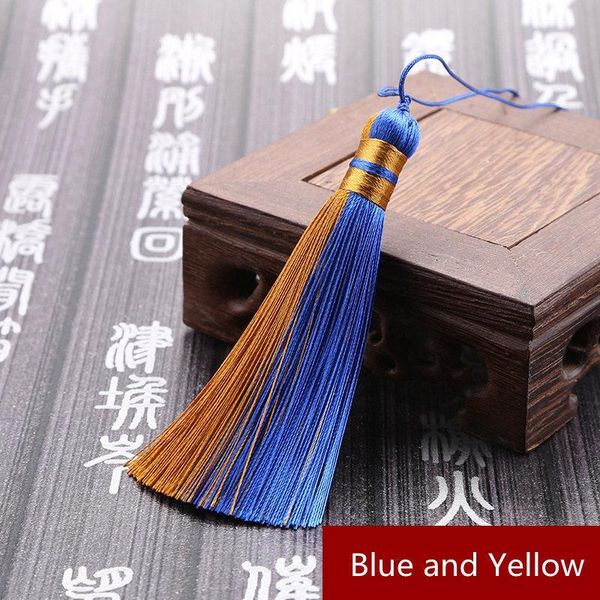 

5pcs 10cm double color polyester tassels diy jewelry curtain home textile cellphone garment decorative pendants craft tassels h bbyqmy