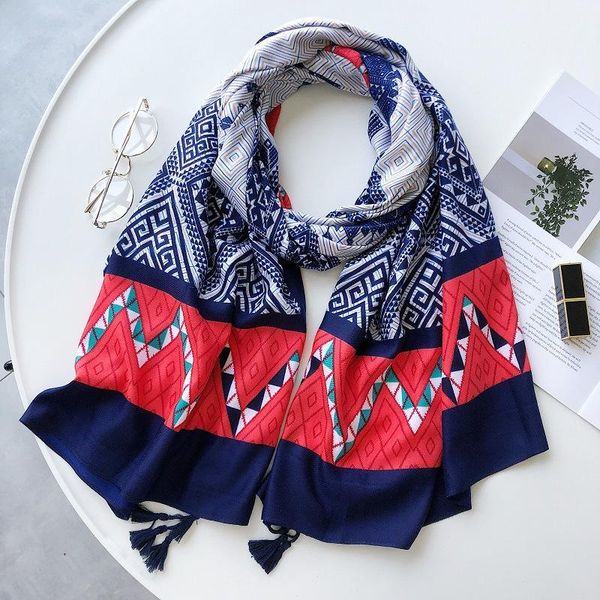 

silk scarf women's sunscreen shawl summer all kinds thin shawls spring autumn scarf women luxury scarf winter women cotton wmtxlk bdesy, Blue;gray