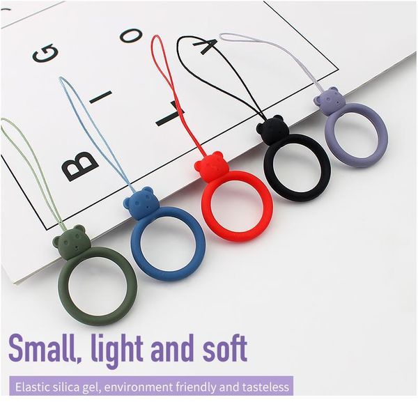 

cute bear lanyard for keys phones strap universal keycord lanyards finger mobile holder stand accessories for iphone 7 p jlltno