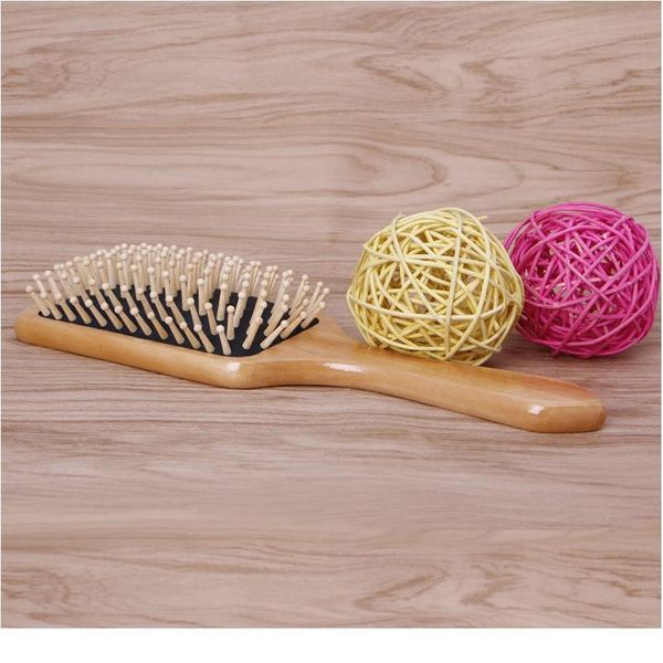 

professional wood paddle pin hair brush cushion mas hair comb brush heath professio jllays, Silver