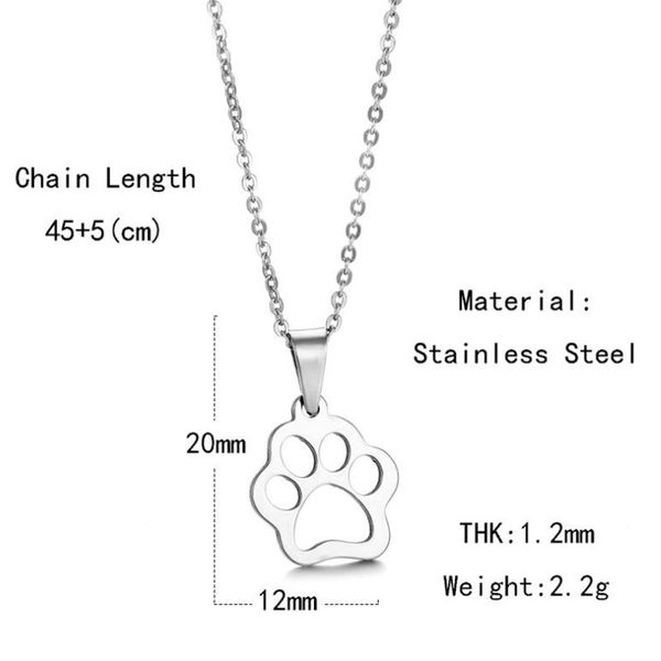

hanreshe stainless steel necklace cat's pendant necklace trendy jewelry silver plated charm christmas necklaces women gift