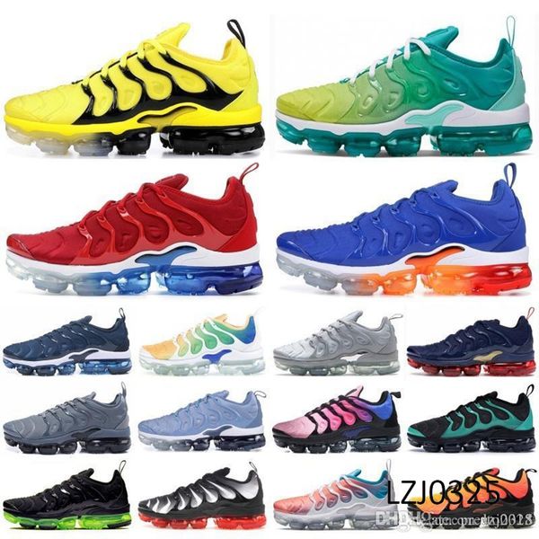 

the new 2022 mens tn plus women running shoes triple black white rainbow hyper blue supernova brushstroke camo men trainers outdoor sports s