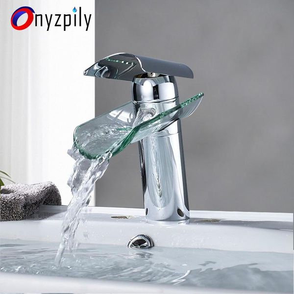 

bathroom basin faucet glass sink faucet torneira orb chrome nickel waterfall tap single handle cold torneira banheiro