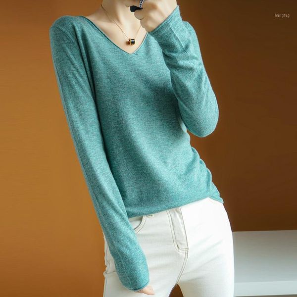 

thin pullover sweater cashmere wool solid v-neck long sleeves short slim fashion elegant jacket knitted 1, White;black