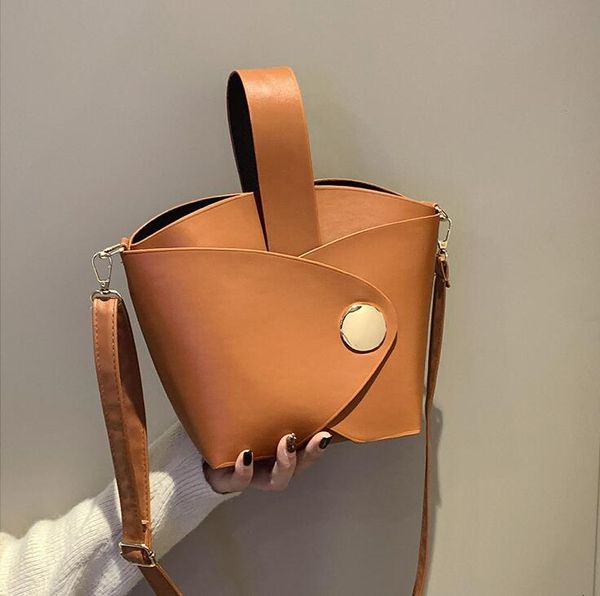 

ins women handbags beach bag bucket bag large capacity lady shoulder bags plain crossbody