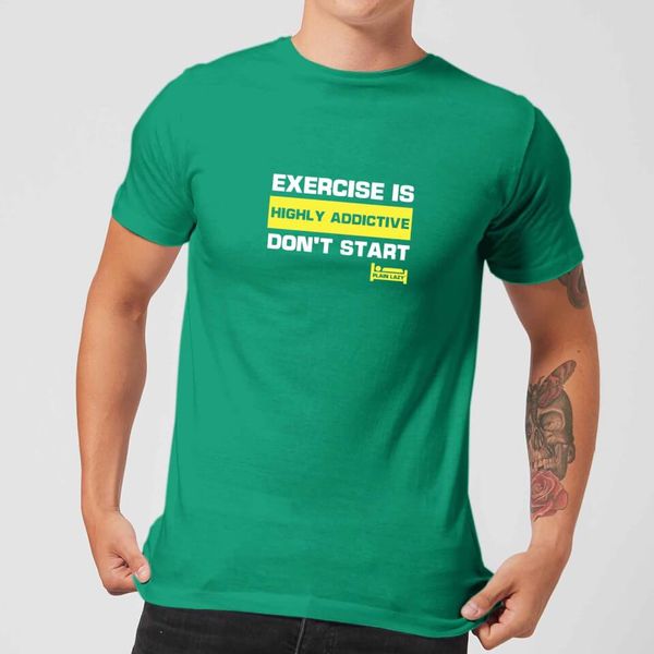 

plain lazy exercise is highly addictive men's t-shirt -harajuku streetwear shirt mengreen sport hooded sweatshirt hoodie