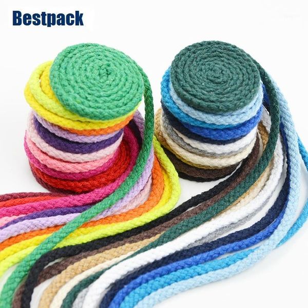 

5mm handmade braided cotton rope 22 colored decorative drawstring cord for craft home 10meters/lot1, Black;white