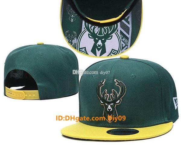 

2021 мода милуоки бакс classic hats snapback caps досуг бейсболка для мужчин женщины snapbacks caps brands brands hip sun, Blue;gray