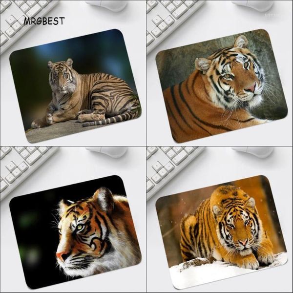 

mouse pads & wrist rests king of the forest tiger printed mats mice small size 22x18cm square pad no locking edge desk for gamer1