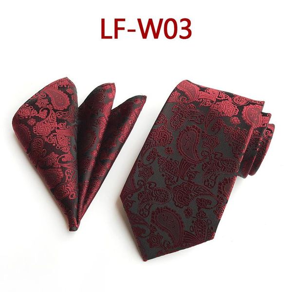 

wine red paisley tie hanky ​​set классический комплекс pattern аксессуары праздник и день рождения подарки для boyfriend или папа, Black;gray