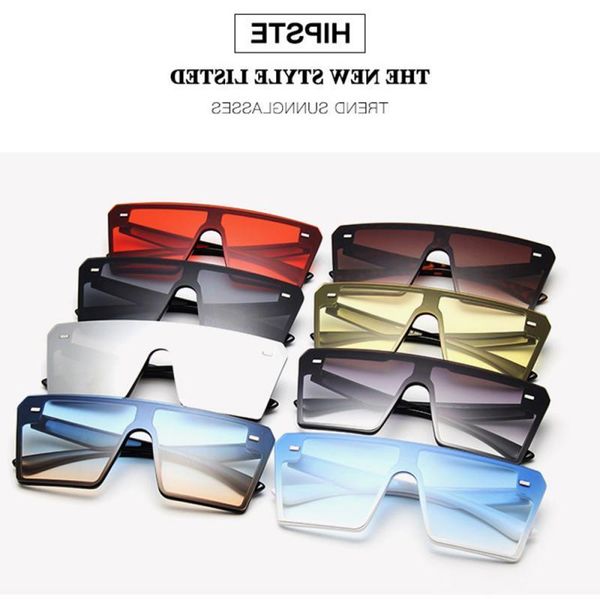 

square new1pc gradient frame shades newbig oversized sunglasses designer vintage women fashion sun motorcycle glasses