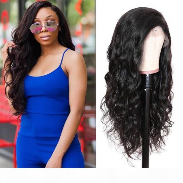 

lace hair series virgin human hair wavy 360 lace frontal 180 density human hair black women, Black;brown