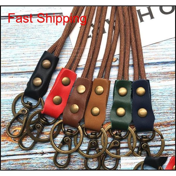 

luxury nylon and leather lanyard mobile phone straps for iphone samsung camera gopro usb flash drives keys id card qylytf o2njq ohufg