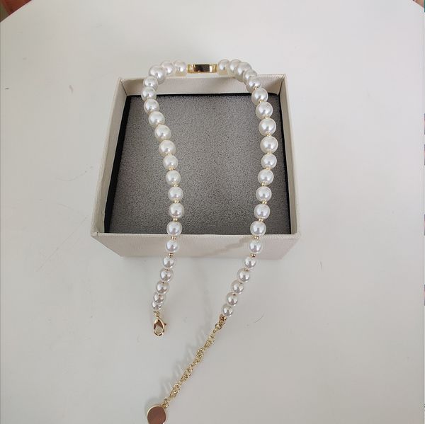 

selling necklace for woman bracelet new pearl alphabet fashion necklace wild personality necklace jewelry supply, Silver