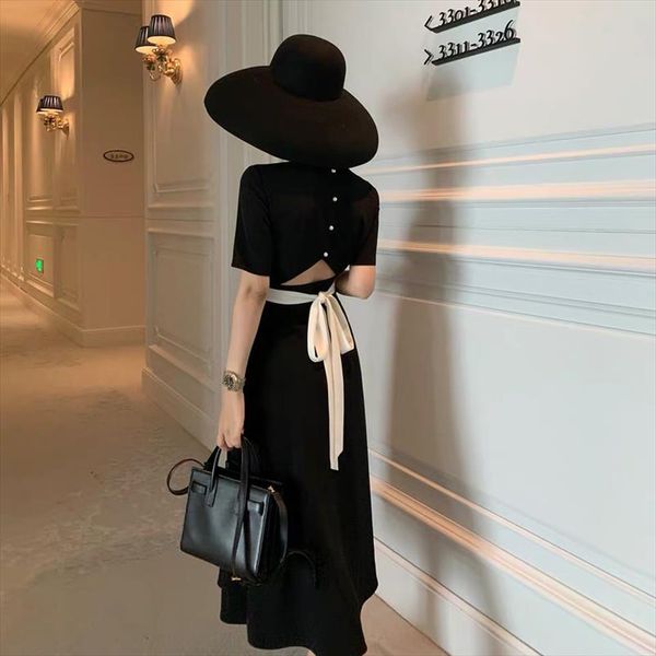 

2019 new summer women slim fashion tide designer runway chic casual holiday bandage party dress drop shipping, Black;gray