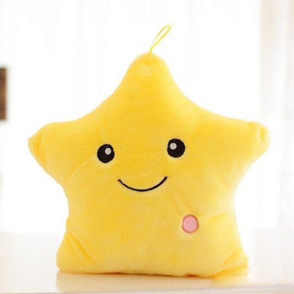 

led flash light hold pillow five star doll animals toys 40cm lighting children christmas gift stuffed plush toy