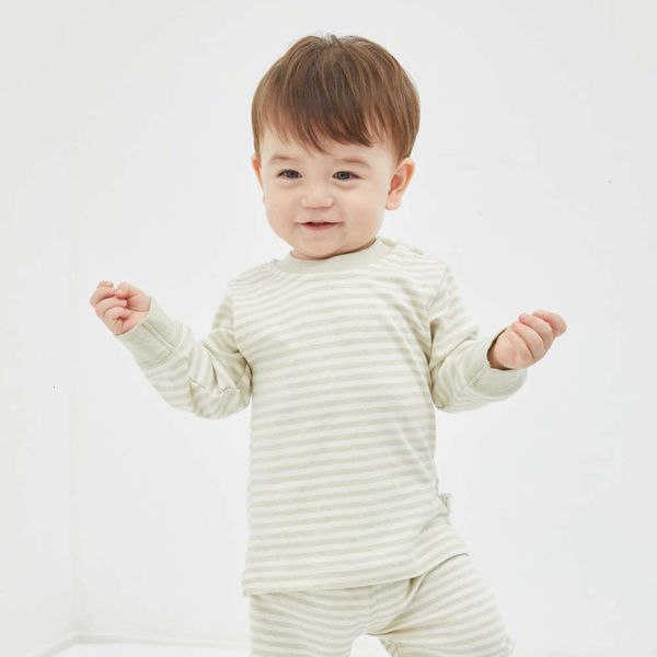 

thin autumn pants set pure cloth pajamas all cotton men's and girls' baby underwear, Blue;red